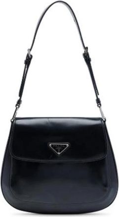 Prada Pre-owned Vintage Shoulder Bag - Dames - Vintage Schoudertas - Zwart - ONE Size - Leer - Vintage