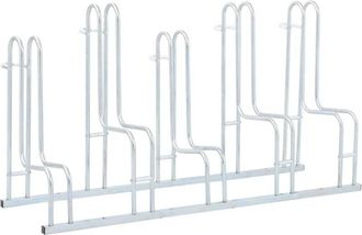 vidaXL Vidaxl - Soporte Para 5 Bicicletas Suelo Independiente Acero Galvanizado