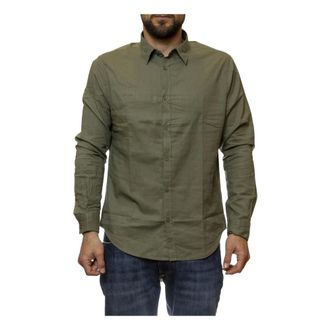 Censured Heren, Overhemden, Groen, Maat: 2XL Linnen