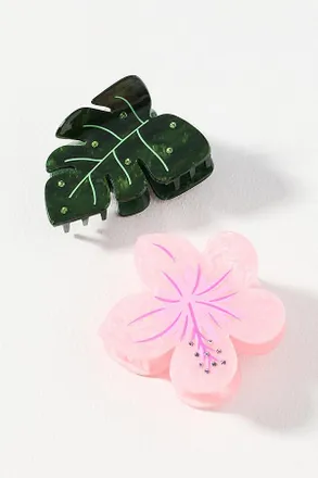 Frasier Sterling Summer Claw Clips, Set of 2