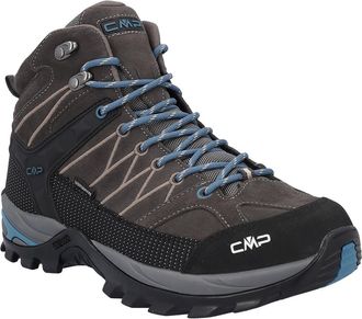 F.lli Campagnolo Wanderschuh CMP RIGEL MID WP TREKKING SHOES, Herren, Gr. 40, cioccolato, petroleum, Leder, Schuhe Wanderschuh, wasserdicht