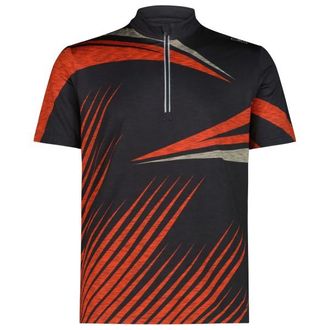 F.lli Campagnolo Half Zip T-Shirt Velotrikot f&uuml;r Herren | schwarz