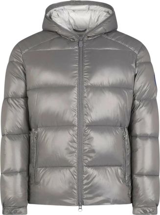 Save The Duck Luck Quilted Hooded Puffer Jacket in Mid Grey Men