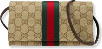Gucci Kleine tas met riem en Web-detail - Dames - Tassen - Beige - Maat: ONE Size