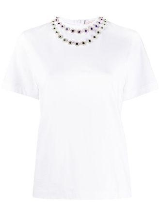 Christopher Kane T-shirt con decorazione - Bianco