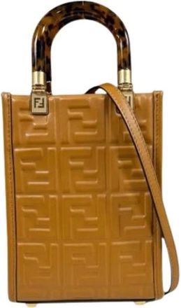 Fendi Pre-owned Mini Bags, female, Brown, Size: ONE SIZE Pre-owned Mini Shoulder Bag