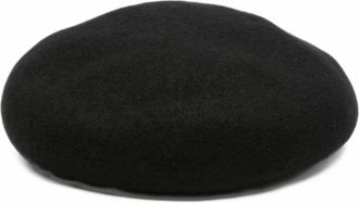 Vivienne Westwood Orb Geborduurde Baret - Dames - Accessoires - Zwart - Maat: S/M Wol