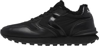 Voile Blanche Paris Race Fur - Heren - Sneakers - Zwart - 43 EU - Wol - Schoenen