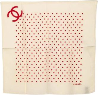 Chanel Pre-owned Scarf - Dames - Vintage Accessoires - Beige - ONE Size - Vintage
