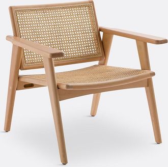 La Redoute Interieurs Fauteuil in beukenhout en vlechtwerk, Lons