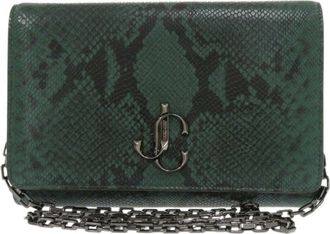 Jimmy Choo London Leather Shoulder Bag (Pre-Owned)