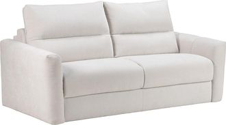 Vente-Unique Sof&aacute; cama de 3 plazas expr&eacute;s en chenilla beige - Cama 140 cm - Colch&oacute;n 16 cm DOVENA de Maison C&eacute;phy