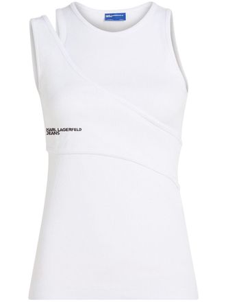 Karl Lagerfeld Gelaagde tanktop - Wit