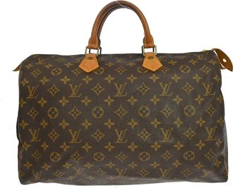Louis Vuitton Speedy Monogram Canvas Brown Canvas Handbag (Pre-Owned)