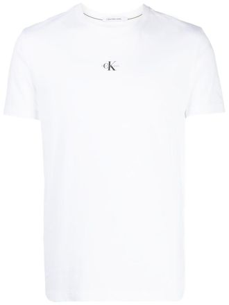 Calvin Klein logo-print cotton T-shirt - men - Cotton - L - White