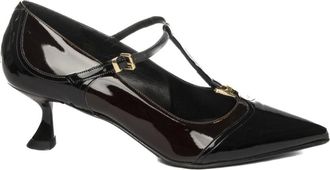 Albano Puntige Lakpumps - Dames - Pumps - Zwart - 38 EU - Leer - Schoenen