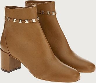 Ferragamo Devin Parker Bootie - Brown