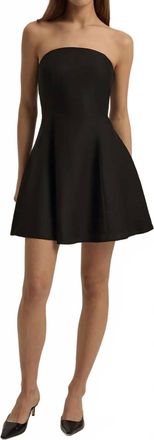Favorite Daughter The Favorite Mini Linen Dress In Black