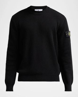 Stone Island Men & apos;s Maglieria Cotton Rib Long-Sleeve T-Shirt
