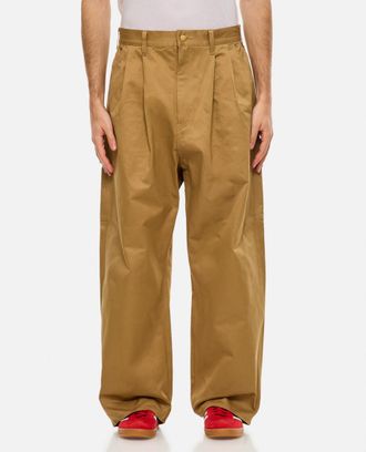 Junya Watanabe Beige Wide Leg Trousers