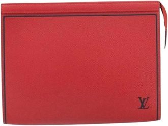 Louis Vuitton Pre-owned Clutches, female, Red, Size: ONE SIZE Pre-owned Leather Clutch