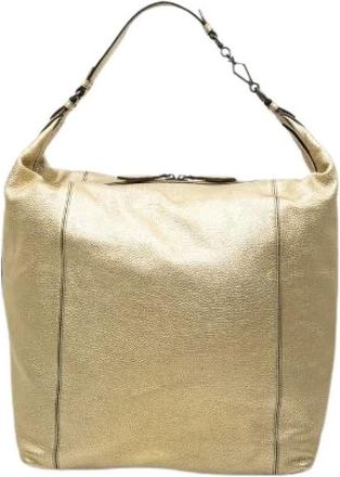 Bottega Veneta Pre-owned Vintage Schoudertas - Dames - Vintage Schoudertas - Beige - ONE Size - Leer - Vintage