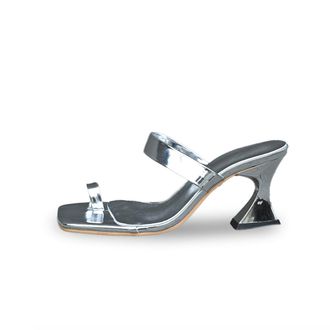 Generic 2026 Women Slippers Womens Summer Fashion Clip Toe Solid Color Beach Temperament Non Slip (Silver, 5.5)