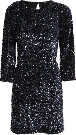 Seventy Sprankelende Jersey Top - Dames - Feestkleedjes - Zwart - S - Kleedjes