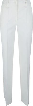 P.A.R.O.S.H. Wollen Flared Broek - Dames - Chinos - Wit - M - Wol - Broeken