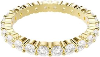 Swarovski Matrix Vittore Gold-Tone Plated Band Ring, Size 48