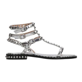 Ash Flat Sandals, female, Gray, Size: 10 US Flat Sandals