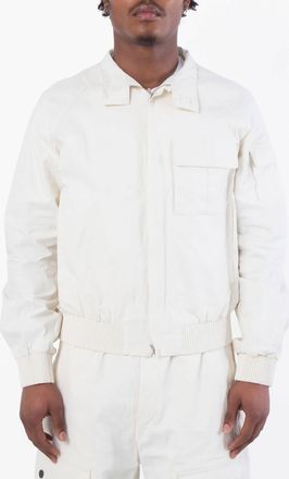 Ferragamo Ferragamo Standing Collar Zipped Linen Jacket
