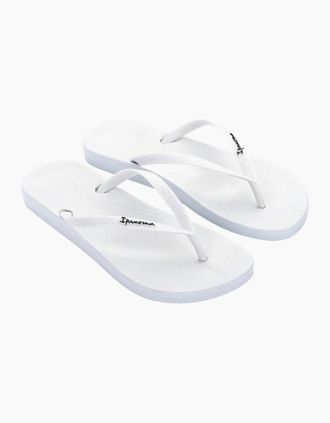 Ipanema Womens Ipanema Womens Anatomica Colors Vegan Flip Flops - White - Size: 6