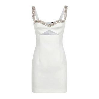 Amen Dames, Jurken, Wit, Maat: XS Poliester