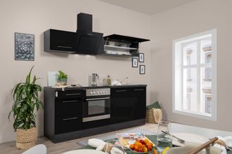 Respekta Cucina Blocco Cucina Blocco Cucina Rovere Nero Amanda 210 Cm Respecta Premium
