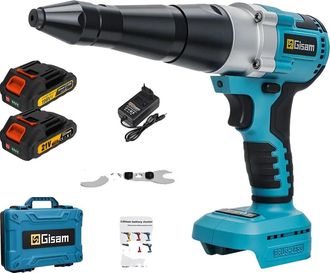 OEM Remachadora El&eacute;ctrica, Motor Sin Escobillas, Funcionamiento Autom&aacute;tico, 2 Cajas De Bater&iacute;as De Pl&aacute;stico