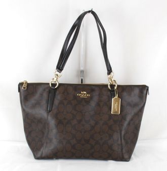 Coach Signature Leather Tote Bag (Pre-Owned)