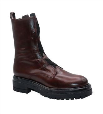 Eric Michael Womens Quest Combat Boot In Bordeaux