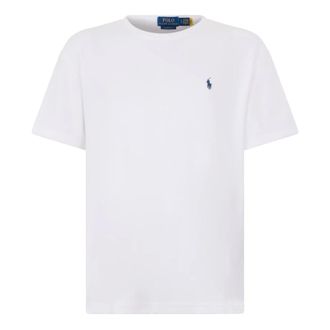 Polo Ralph Lauren T-Shirts, male, White, Size: XL T-shirt in cotton and polyester blend
