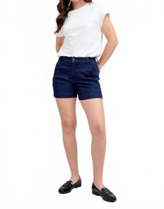 Judy Blue High Waist Trouser Denim Short In Dark Blue