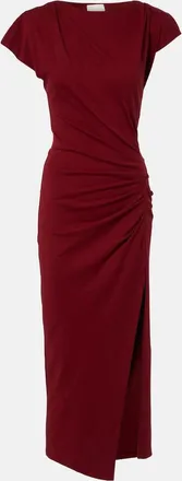 Isabel Marant Nadela gathered cotton jersey midi dress