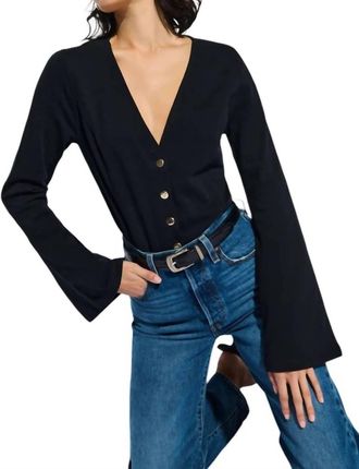 Nation Ltd Margaux Top In Jet Black