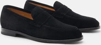 Scarosso Stefano Loafers in Black - Suede at Nordstrom, Size 42.5