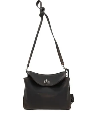 Balenciaga Kleine Rodeo leren messengertas - Bruin
