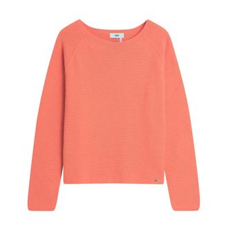 Cinque Ciella LS Pullover Longsleeve - Dames - Ronde hals truien - Oranje - XS - Katoen - Truien & Vesten