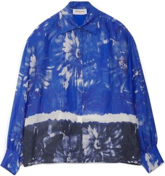 Ermanno Scervino Stijlvolle Overhemden voor Mannen en Vrouwen - Dames - Overhemden - Blauw - S - Overhemden