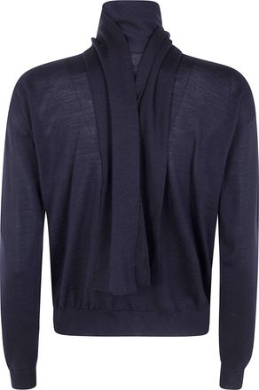 Nuur Sweater V Neck Scarf V Neck Sweater