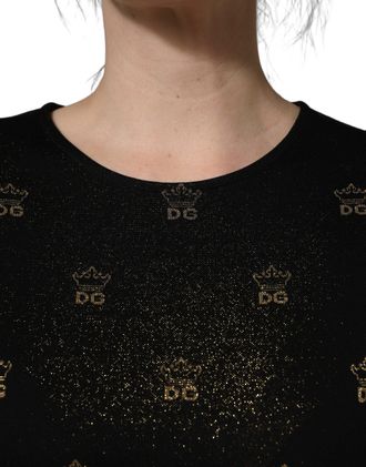 Dolce & Gabbana Logo-Jacquard Sheath Dress - Black