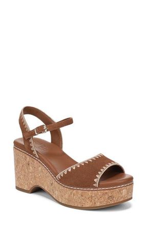 Naturalizer Della Platform Ankle Strap Sandal in Walnut Wake at Nordstrom, Size 5.5