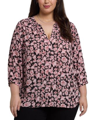 NYDJ Nydj Plus Pintuck Blouse